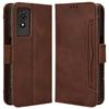 For TCL 501 Leather Case with Multiple Card Slots Folio Flip Wallet Phone Cover