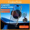 Portable Magnetic Car Phone Holder With Adjustable Clamp For Navigation And Stability