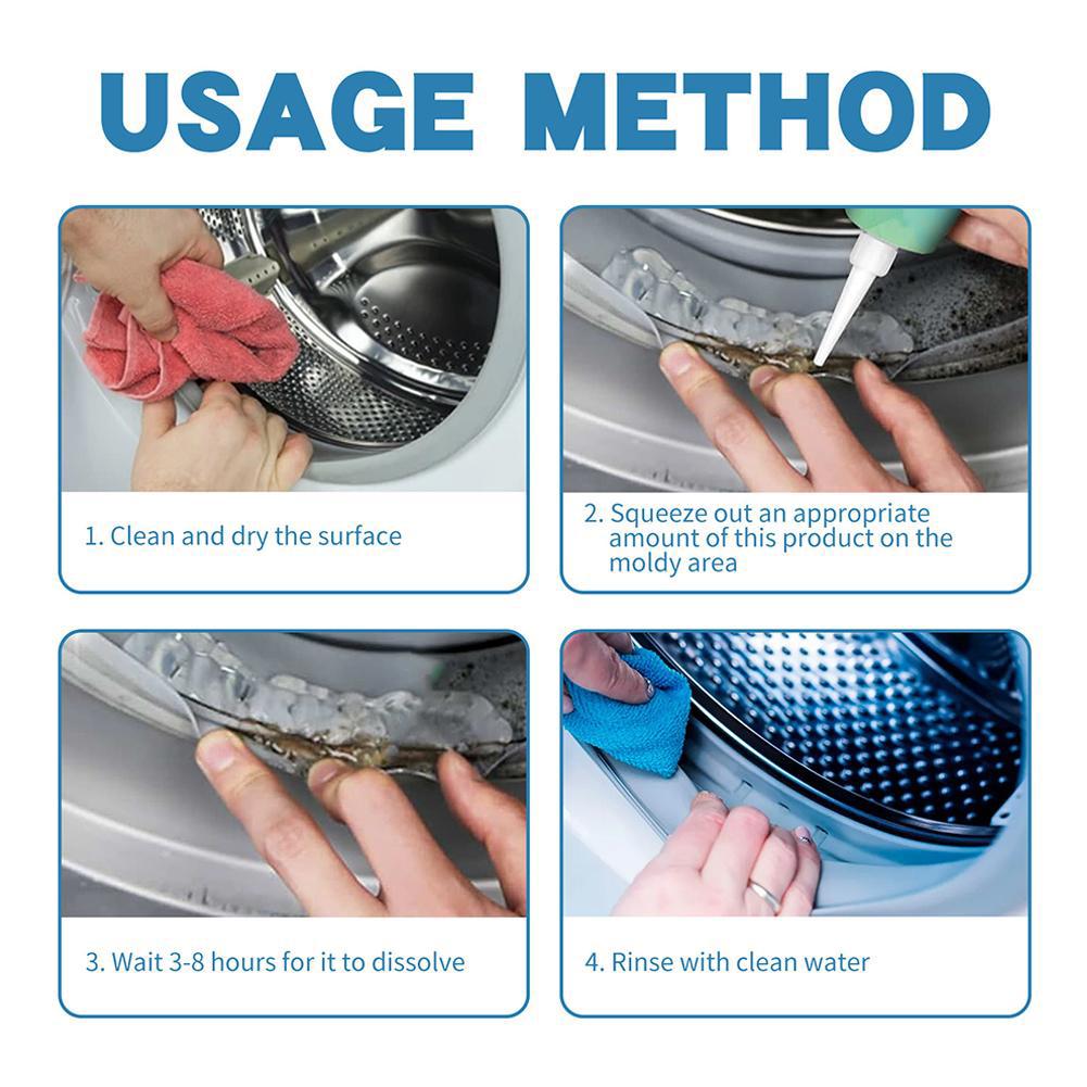 200ml Schimmelentferner Gel Waschmaschinenreiniger Fleckenentfernung Aktive Haushaltsreiniger Große Kapazität Geruchsbeseitiger Reinigung