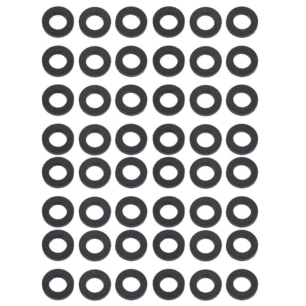 48 Stück Schwarze Dichtungen für Duschkopf 1/2 Zoll O-Ring Dichtungen für Wasserhahn Schlauchdichtung für Wasserleitung, Wasserhahn