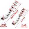 Stainless Steel Double Fake Dildo G Spot Anal Beads Butt Plug Metal Heavy Dildo Anal Plug Vaginal Female Sex Toy Women