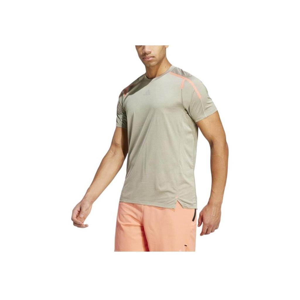 Adidas Teach Not Preach Quick-Dry Comfortable Fitness Crew Neck T-Shirt Men Tops Pebble Silver-Gray IC2107