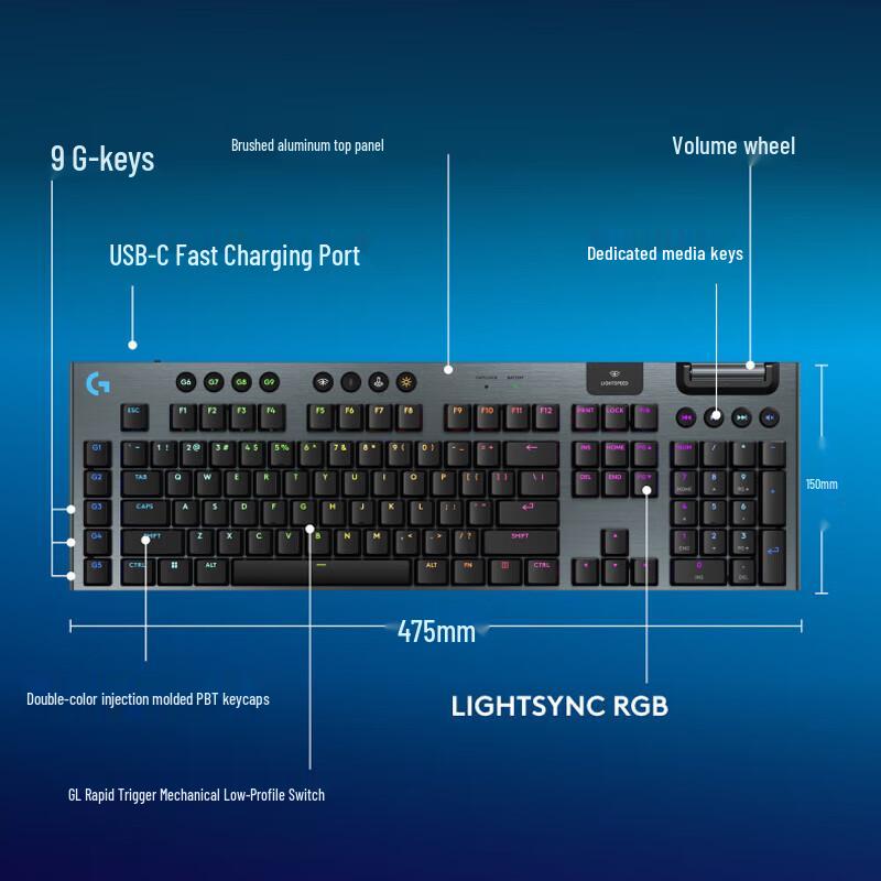 Logitech G915 X LIGHTSPEED Wireless Mechanical Gaming Keyboard