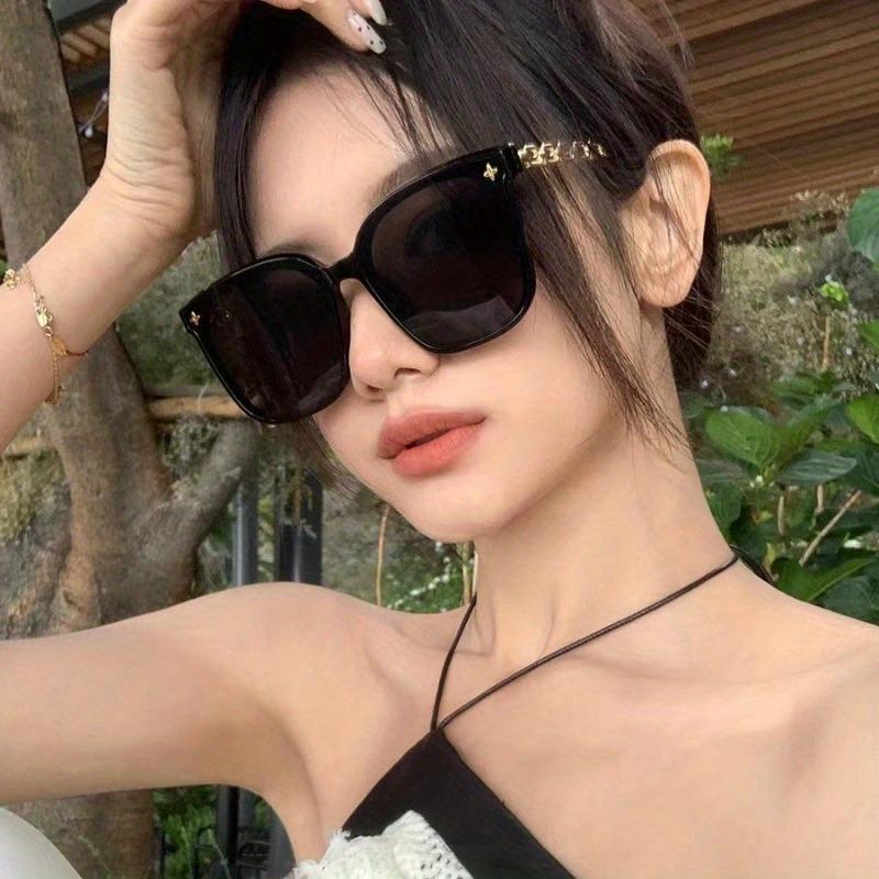 6PCS New Korean Retro Sunglasses Internet Celebrity Instagram Trendy Fashionable Personalized High-end Sunglasses High-end