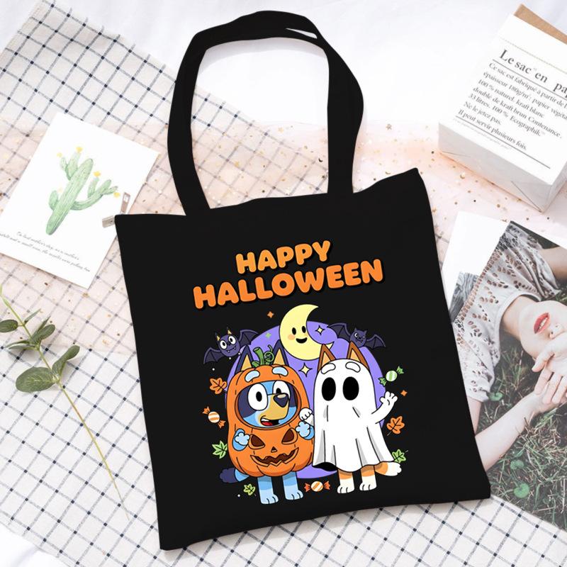Halloween Halloween Printed Canvas Bag Lazy Style Trend Student Leisure Shoulder Bag Large Capacity no specification