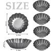 Mini Tart Pans Carbon Steel Egg Tart Molds Non Stick Fluted Muffin Cupcake Tin Mold Pan For Pies Desserts Mousse Baking JT434
