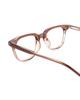 Hangeul Square Horn-Rimmed Two-Tone Brown