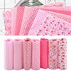 7Pcs 50*50cm Square Size Cotton Fabric 7 Mixed Colors Pre-cut Fabric  Dorm Bedding Making