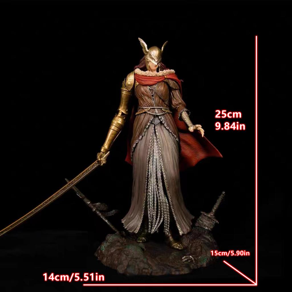 25 cm/9,8 tommer spill Elden Ring-figur Malenia PVC-statue-samlingsskulptur for spillfans