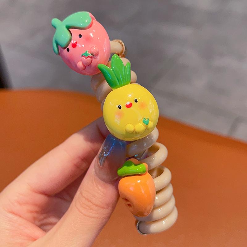Children's Telephone Cord Hair Tie - Summer Biscuit Bubble Braid, Perfect for Girls' Hairstyles & Women's Hair Accessories