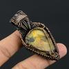 Crzay Lace Agate & Rainbow Moonstone 999 Copper Wire Wrapped Pendant Handmade Gemstone Jewelry, Gifts For Wife Brand New Pendant