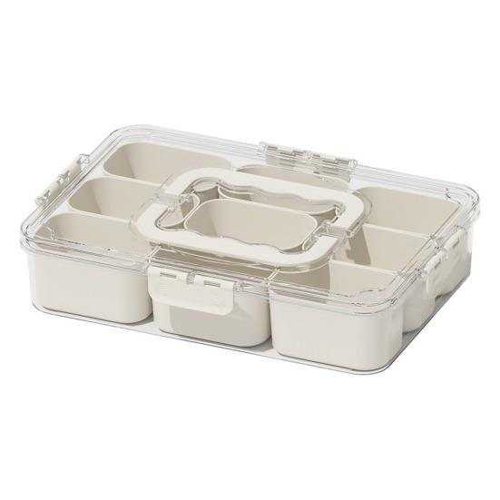 Snack Box Container with Multiple Compartments BPA Free Transparent Lid Design