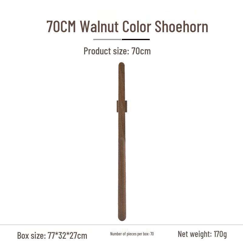 Black Walnut Magnetic Shoehorn: Long Handle Shoe Puller for Pregnant Women, Elderly, and Easy Wear, Premium Solid Wood.