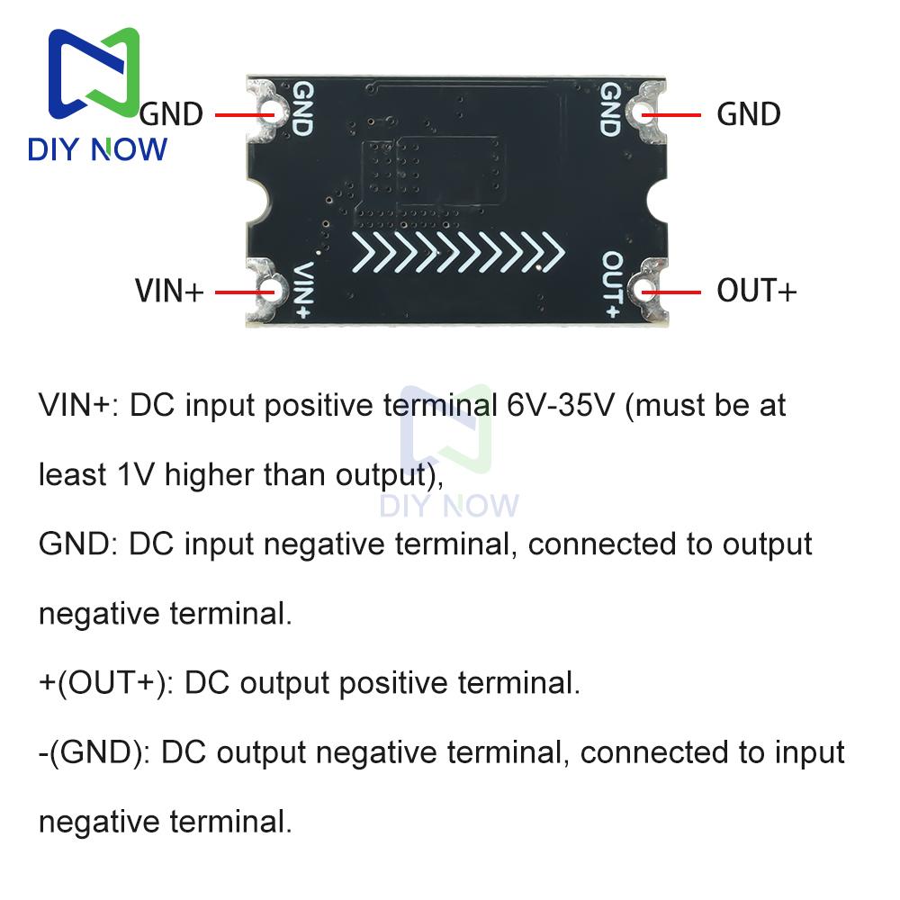 DC-DC Step-Down Module DC6-35V to 5V/12V 8A High-Performance Low Internal Resistance Regulator Board 500kHz Low Ripple