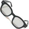 Black X Light Gray Fashion Glasses Clear Colored UV Popular [o] (Non-prescription) Stylish, Round, Lenses, Lenses, Small, Large, Lightweight,
