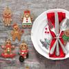 12pcs Sport Gingerbread Man Pendants Christmas Tree Hanging Ornament 2026 Xmas Noel Navidad Home Decoration New Year Gift 2026