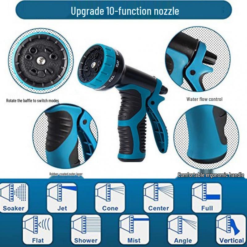 Gedeng Высококачественный эластичный латексный набор шлангов для воды 3x для мойки автомобиля и уборки сада