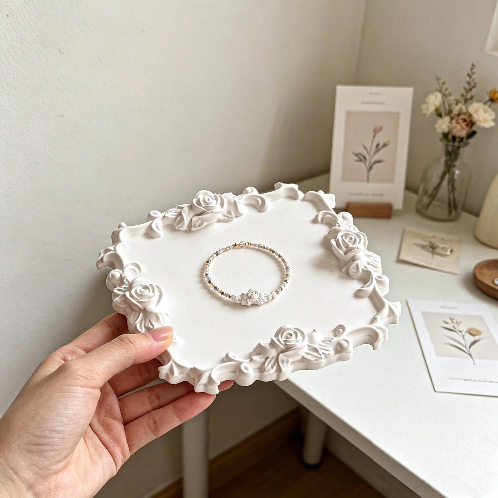 Reusable Jewelry Dish Mold Easy Release Plaster Tray Mold  Trinket Tray Making