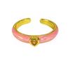 Macaron Color Set, Colored Zircon Dripping Oil, Fine Open Ring, Niche Design, Index Finger Ring, Women'S Model.