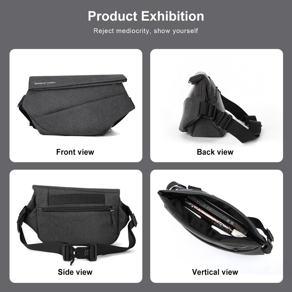 Chest Bag Sling Backpack for Man To Travel  Hiking Leisure One Shoulder Multipurpose Fashion Waist Bag Travel Backpack for Work