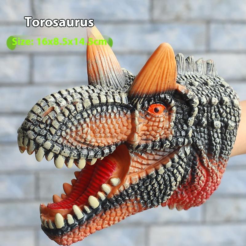 1 Piece T-Rex Dinosaur World Animal Model Action Figures Collection Soft Toys Hand Puppets Dinosaur Head Model Toy For Kids Gift
