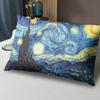 Van Gogh Oil Painting Pillow, Comfortable for Student Dormitory and Home, Single-Sided Customizable Pillow Core and Case
