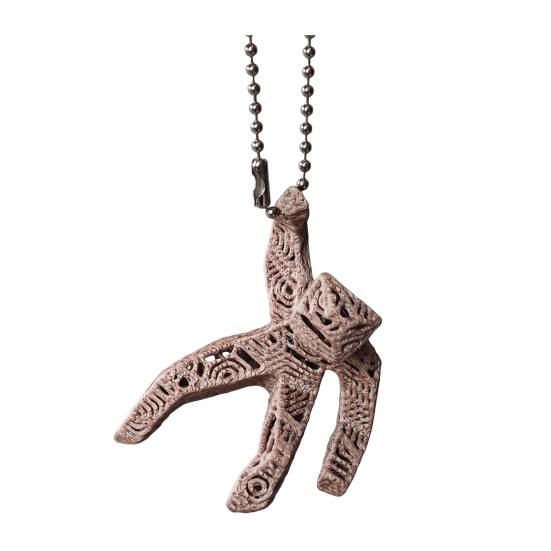 Keychain Pendant with Bead Chain 3D-Printed Xenon Rock Loki Hand-Sculpted Grace Doll Pendant Rescue Plan Bag Pendant