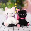 Cute Cute Bow Cat Doll Small Pendant Couple Doll Bag Hanging Decoration Keychain Plush Toy