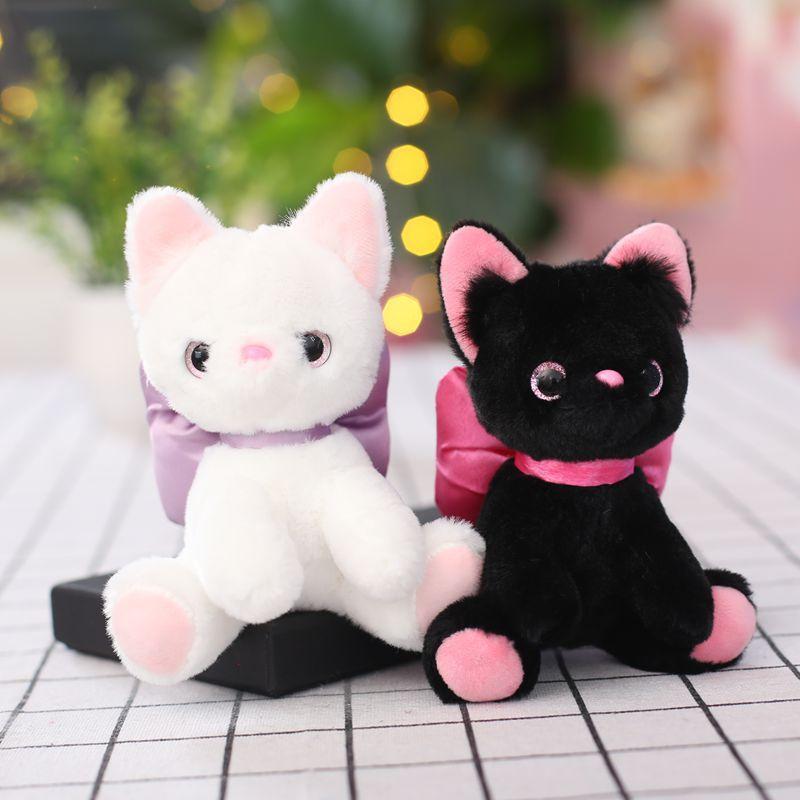 Cute Cute Bow Cat Doll Small Pendant Couple Doll Bag Hanging Decoration Keychain Plush Toy