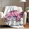 Cartoon cute N Nikke D DOROS Blanket For Sofa Office Bed Plane Travel Sleep Read Relax Camping Soft And Warm