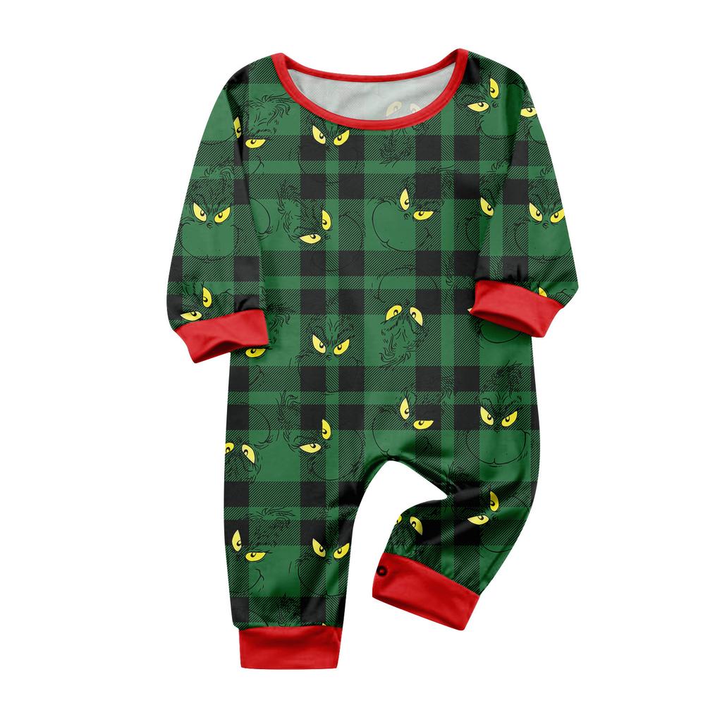 Druck Niedliches Familien-Set Pyjamas, Hauskleidung, Familien-Set Langarm-Oberteil Hosen-Set