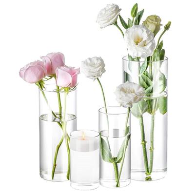 Acrylic Flower Vase Nordic Style Deep Water Flower Pot Flower Wake Up Vase  Home Decoration