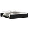 Bed Frame without Mattress Black Oak Look 200x200 cm