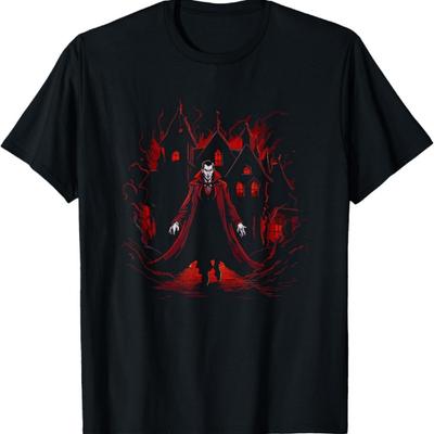 Vampire House Dracula - Vintage Vampire Halloween Costume T-Shirt