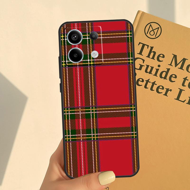 Clan Stewart Tartan Plaid Pattern Cover For Xiaomi Redmi Note 14 13 9 10 11 12 Pro 10S 11S 12S Case For Redmi 14C 10C 12C 13C