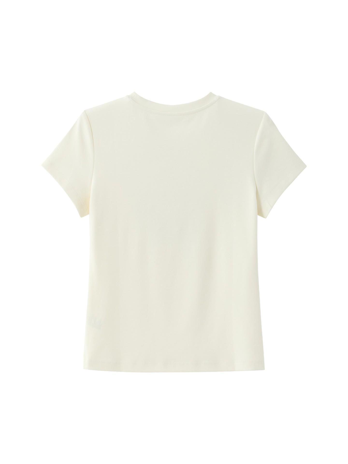 

Spring/Summer Cotton Feel Regular Fit T-shirt: Thick, Soft, Smooth Texture S for 90-105 lbs