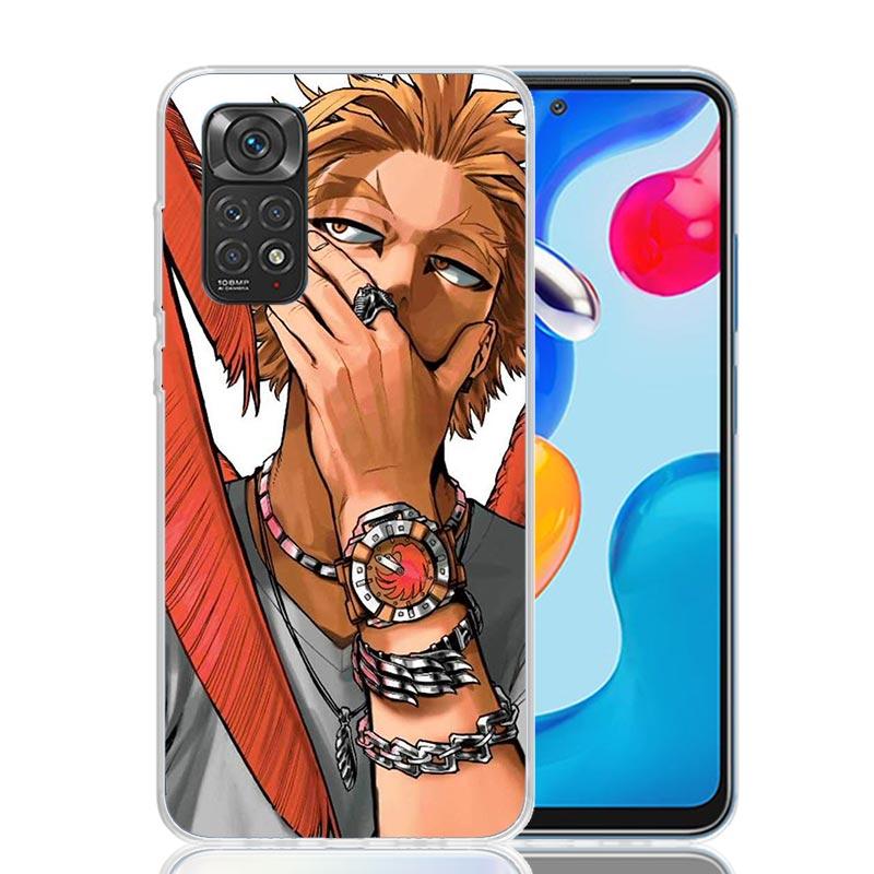 Hawks MHA My Hero A-Academy Pouzdro na telefon Pro Xiaomi Redmi Note 15 14 13 12S 12 Pro Plus 11S 11E 11 11T 10S 10 Umění Měkký Vzor Cov