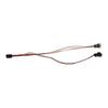 3Pin 2in 1 Wire Female To 2 Male Terminal Y Cable Splitter Power Supply Extension Cable for PC Fan Cooling CPU GPU Cooler
