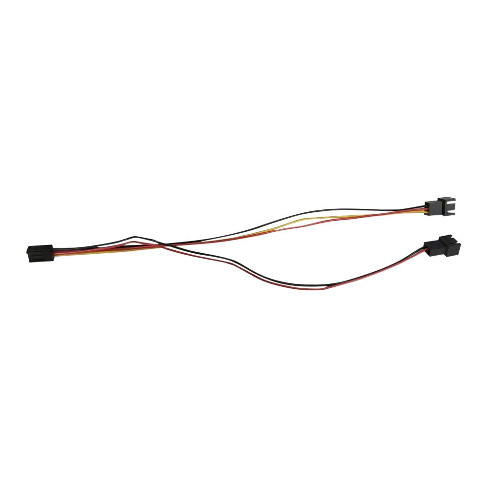 3Pin 2in 1 Wire Female To 2 Male Terminal Y Cable Splitter Power Supply Extension Cable for PC Fan Cooling CPU GPU Cooler
