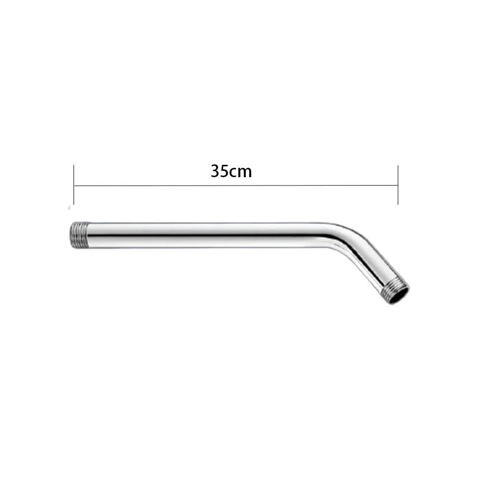 Stainless Steel Shower Head Extension Arm Wall Mounted Tube Rainfall Shower Head Arm for Bathroom Home Accessories
