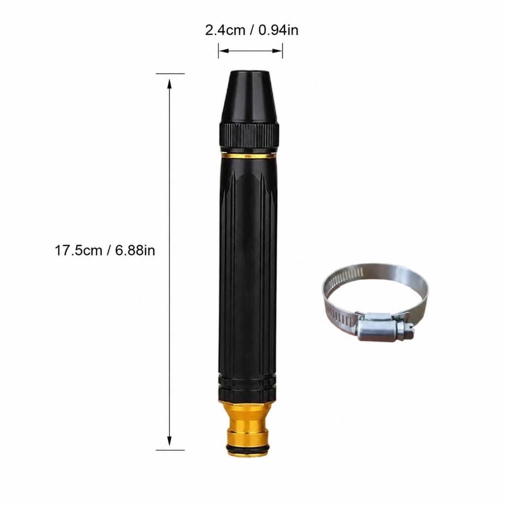High Pressure Car Wash Water Gun Booster Nozzle Hose Connector Set for Garden Watering Balcony Cleaning Sanitary Spray Gun Plastic Version