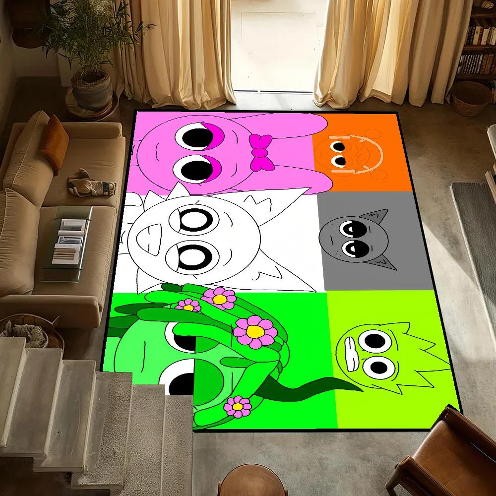 Door Mat Anti-Slip Kitchen Bedroom Game Handmade Tufted Rug I-Incredibox Carpet Living S-Sprunki Room Entrance Decoration