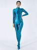 Sexy Women Oil Glossy Shiny Elastic Bodysuit Candy Color Bodycon Tights Jumpsuits One Pieces Thong Cosplay Maid Shaping Leotard