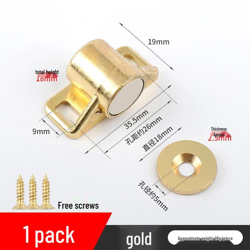 Zinc Alloy Antique Cabinet Door Magnetic Latch - Strong, Heavy Duty Roller Catch for Kitchen Cabinets