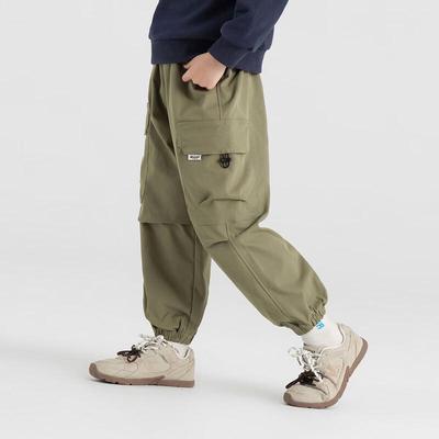 Boys' 2025 Spring/Autumn Loose Fit Durable Cargo Jogger Pants