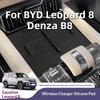 For BYD Leopard 8 Denza B8 Ultra Thin Wireless Charging Silicone Interior Decor Modification Accessories Anti Slip Storage Mat