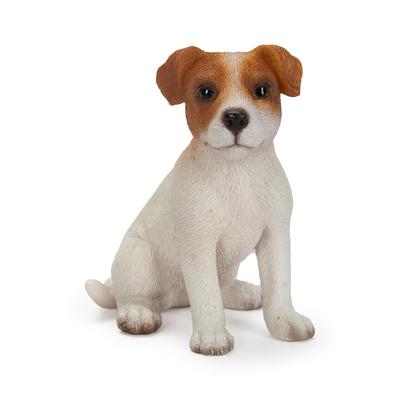 Ubia Sitzender Jack Russell Terrier x 3 x 5cm Puppe Figur Ornament Tier Gartendekoration Hund H23150 4.5