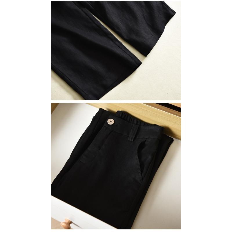 Thin Casual Slacks Slacks Thigh-high Waisted Straight Trousers
