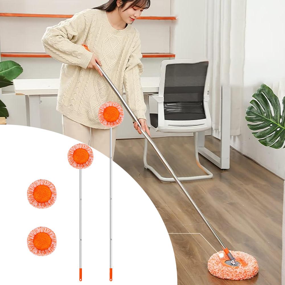 New Sunflower Mop For Dust Removal And Car Washing Rotatable Clean Solid Powerful Absorbent Chenille Flat Mop N9N2
