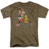 Garfield Balanced Diet T Shirt Mens Licensed Jim Davis Comic Tee Safari Green